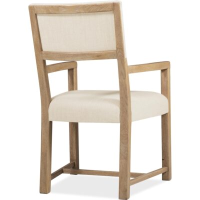 Driftwood Upholstered Arm Chair 4 Driftwood Upholstered Arm Chair 6820-75400-80 6820 75400 80 back silo