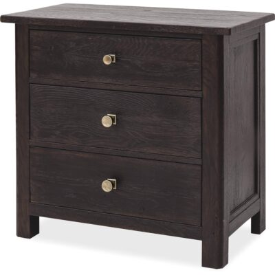 Driftwood Three-Drawer Nightstand 5 Driftwood Three-Drawer Nightstand 6820-90116-99 6820 90116 99 silo1