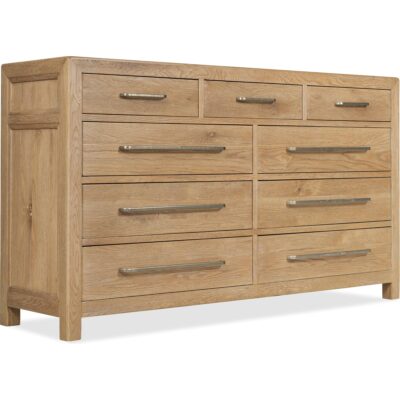 Driftwood Nine-Drawer Dresser