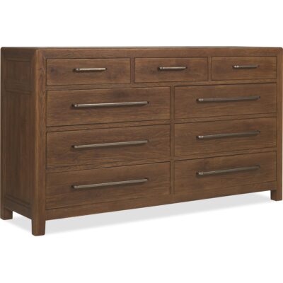 Driftwood Nine-Drawer Dresser