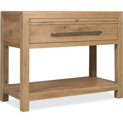 Driftwood One-Drawer Nightstand with Stone