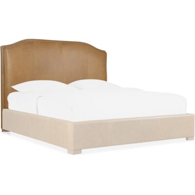Driftwood King Upholstered Bed 6820-90966-83 6820 90967 83 silo