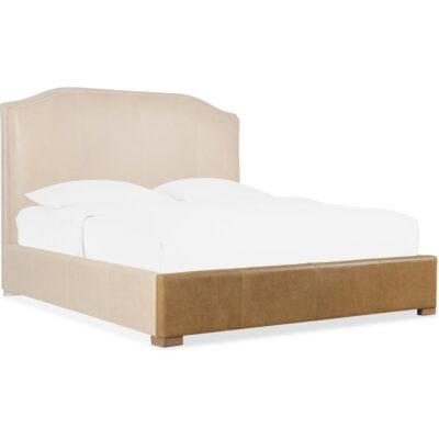 Driftwood King Upholstered Bed 6820-90966-83 6820 90968 83 silo