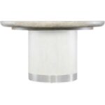 Modern Mood Round Dining Table w/1-18in leaf 6850-75201-80 6850 75201t 80 silo