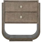 Modern Mood Two Drawer Nightstand 6850-90416-89 6850 90416 89 straight silo