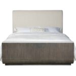 Modern Mood Cal King Upholstered Panel Bed 6850-90960-89 6850 90966 89 straight silo