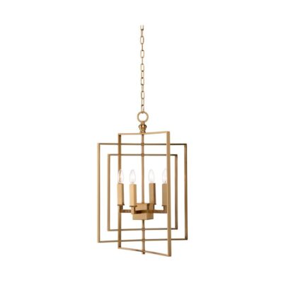 Cube Chandelier - Gold (Sm)