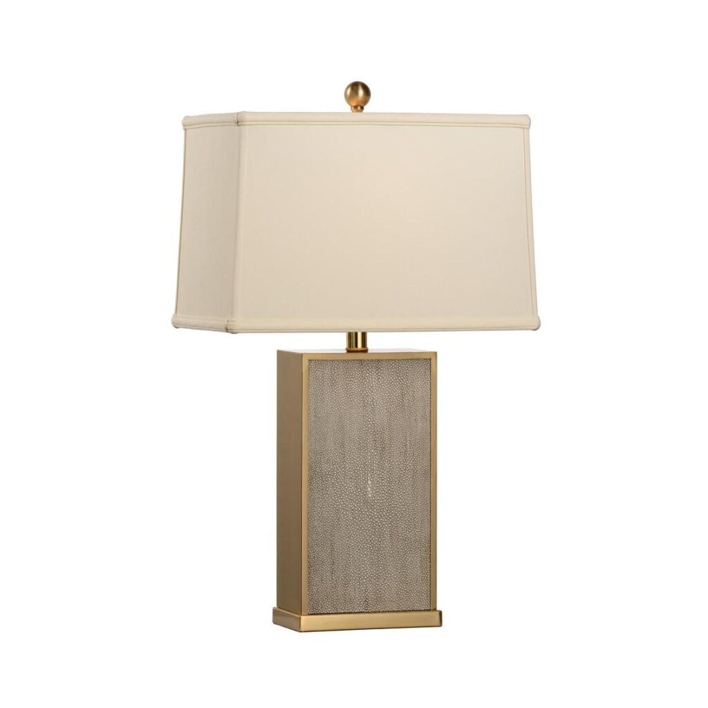 Gray Shagreen Lamp