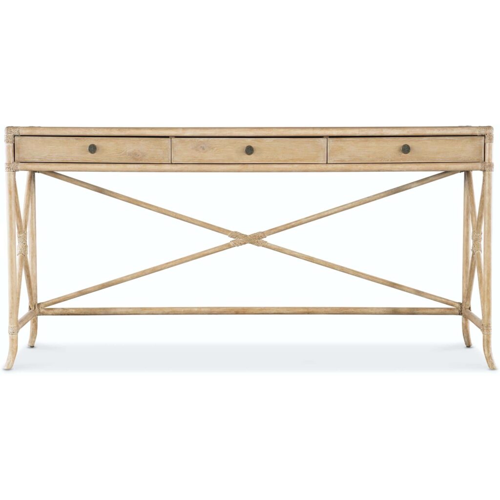 Retreat Pole Rattan Console - Image 3