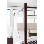 Retreat Pole Rattan Cal King Upholstered Poster Bed w/Canopy 6950-90460-99 6950 90466 99 detail