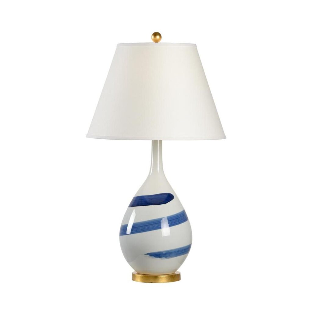 Blue Swirl Lamp