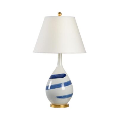 Blue Swirl Lamp