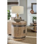 Vineyard Row Wine Barrel End Table 6952-80115-80 6952 80115 80 room
