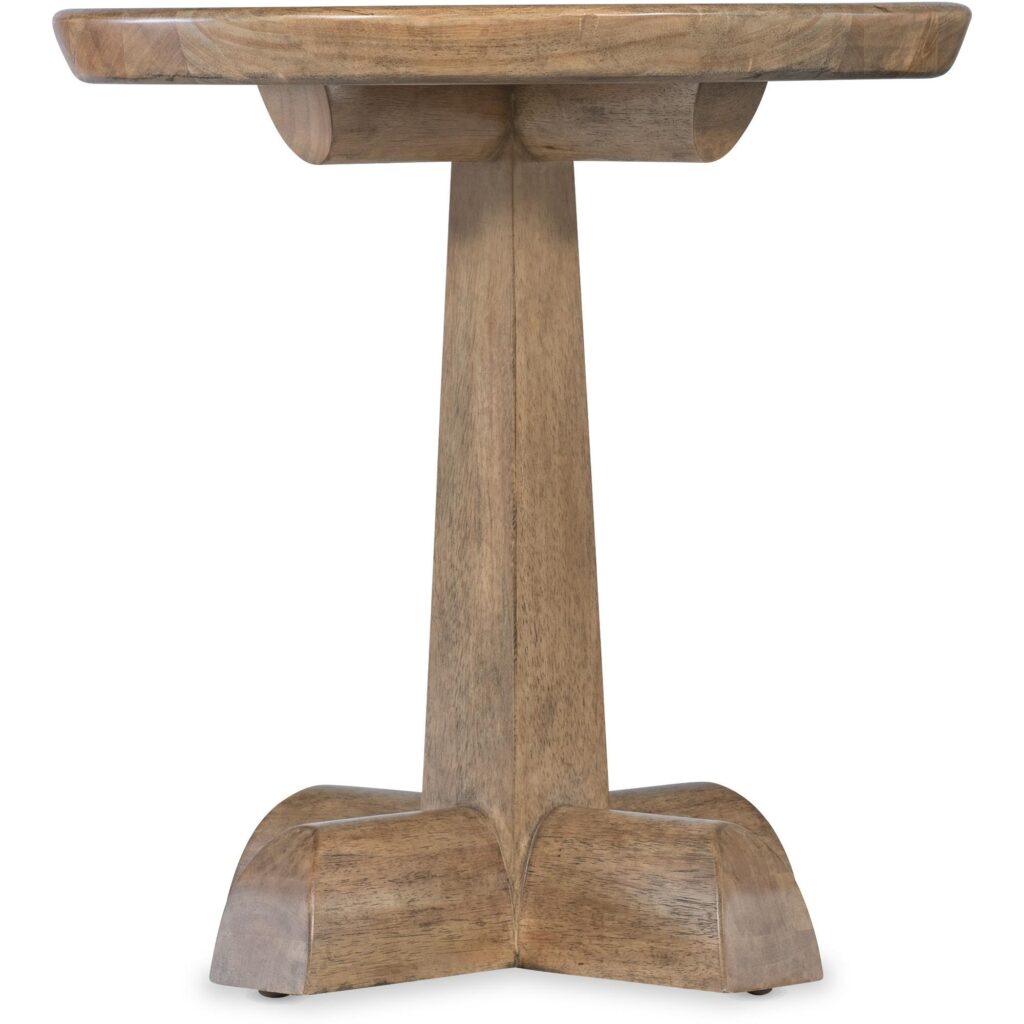 Vineyard Row Round Pedestal End Table - Image 3