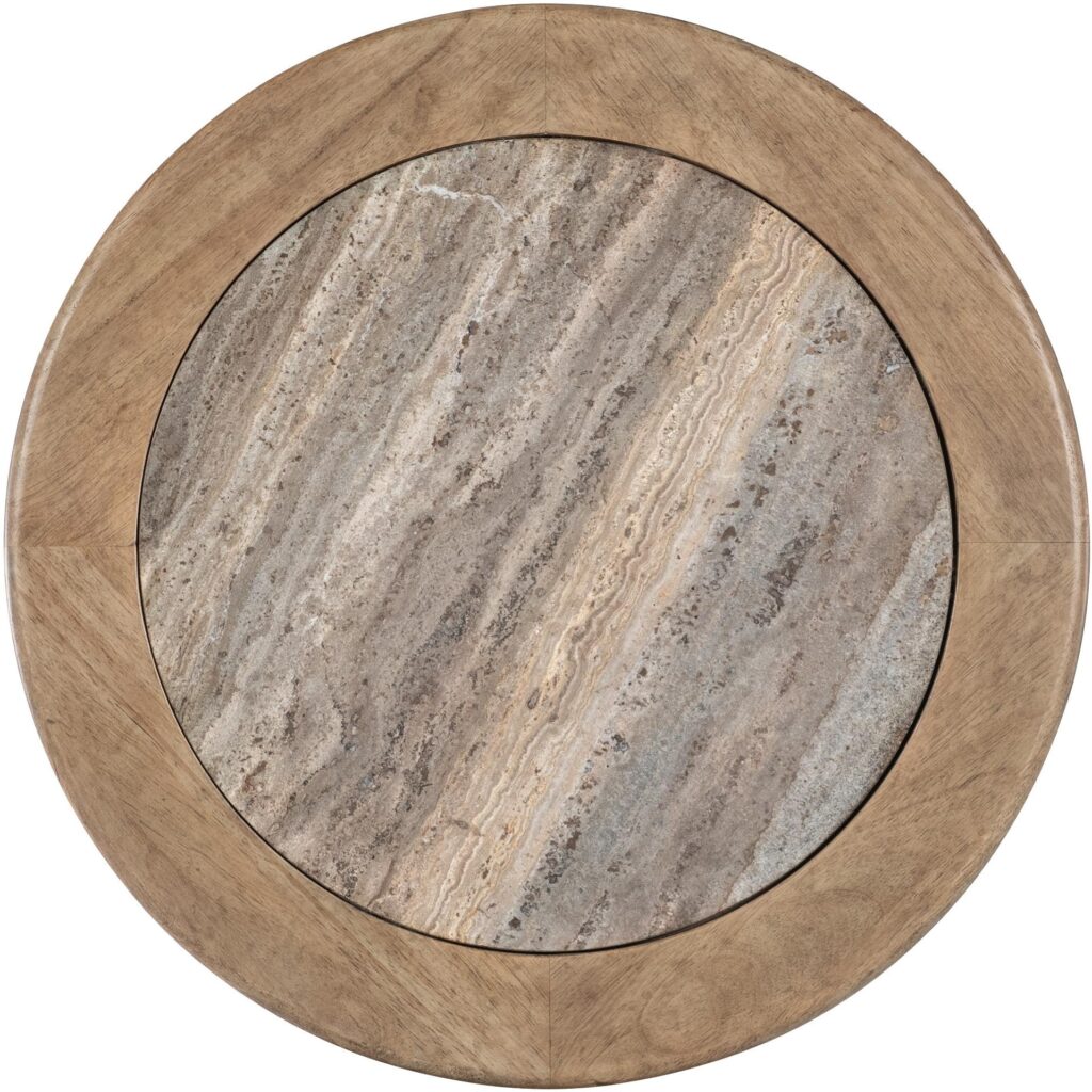 Vineyard Row Round Pedestal End Table - Image 4
