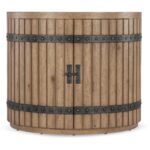Vineyard Row Demilune Nightstand 6952-90115-80 6952 90115 80 straight silo