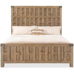 Vineyard Row Queen Panel Bed 6952-90250-80 6952 90266 80 straight silo