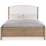 Vineyard Row King Upholstered Bed 6952-90866-80 6952 90866 80 straight silo