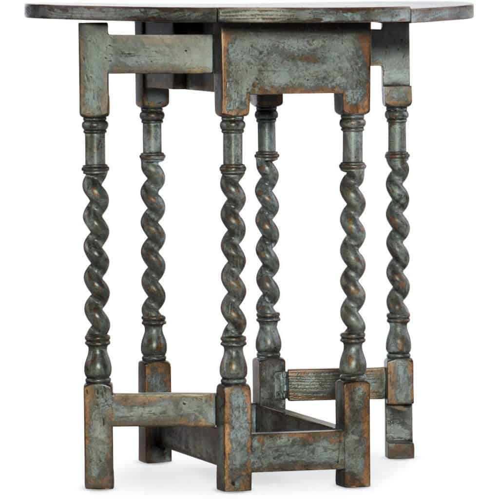 La Grange Solid Wood Abstract End Table - Image 2