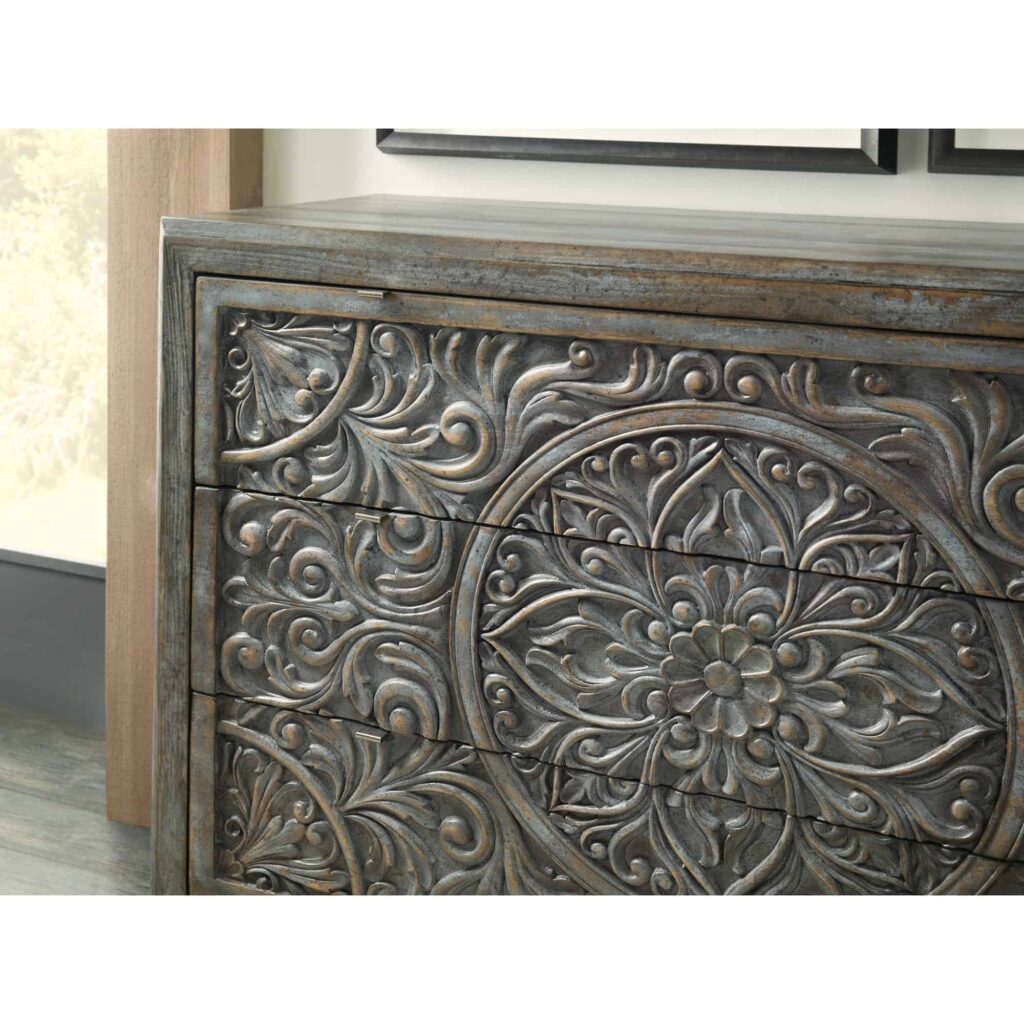 La Grange Lockhart Three-Drawer Accent Chest 6960-50007-45 6960 50007 45 detail