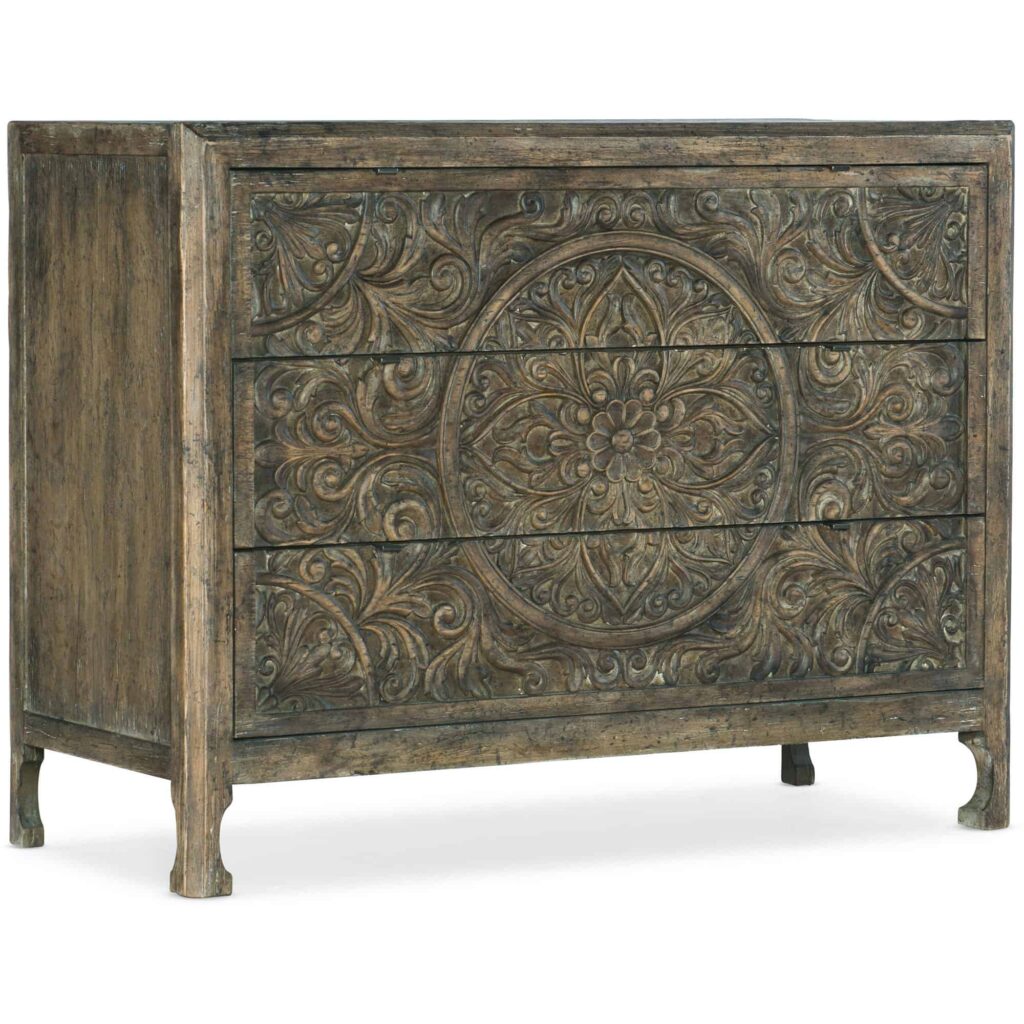 La Grange Lockhart Three-Drawer Accent Chest 6960-50007-80 6960 50007 80 silo