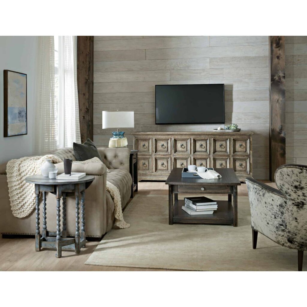 La Grange Solid Wood Abstract End Table - Image 8