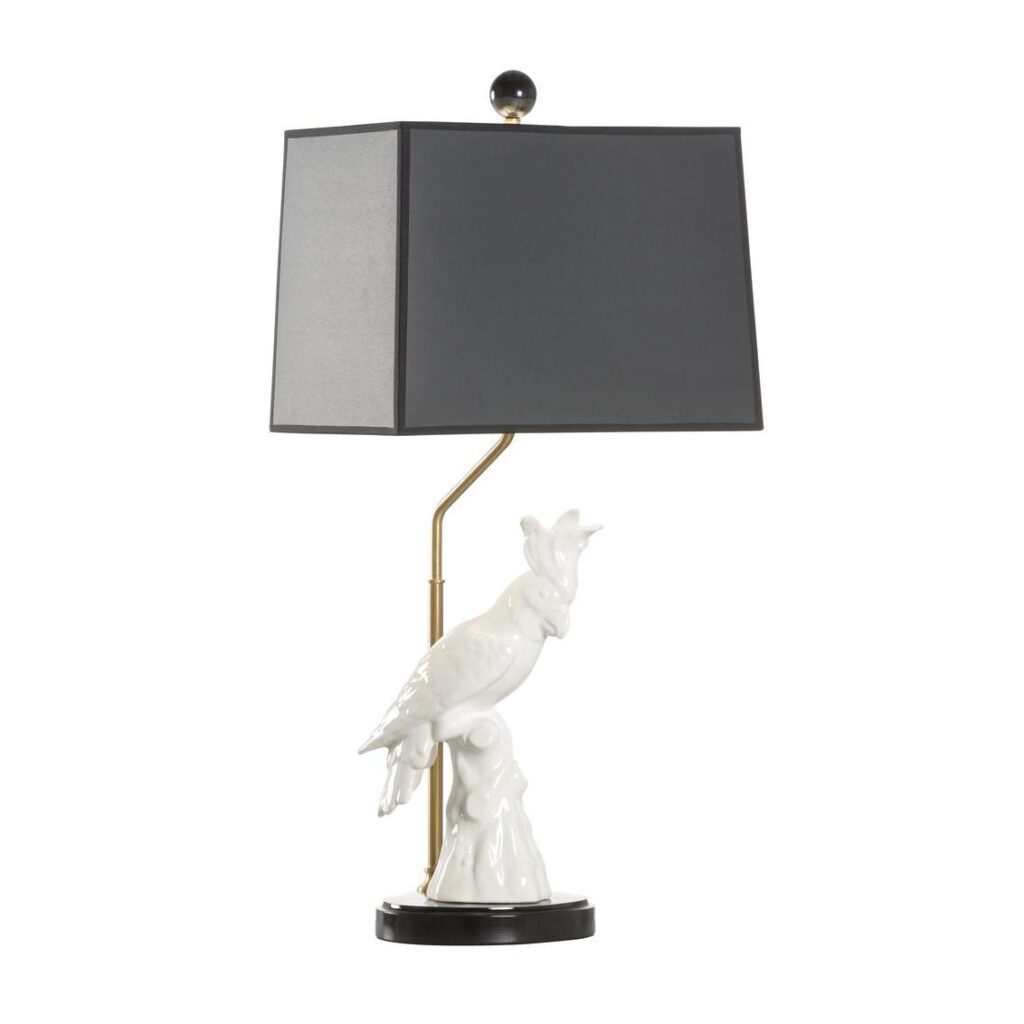 Hope Parrot Lamp - White - Right Facing