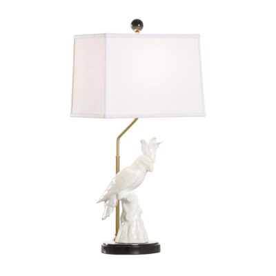 Hope Parrot Lamp - White - Right Facing