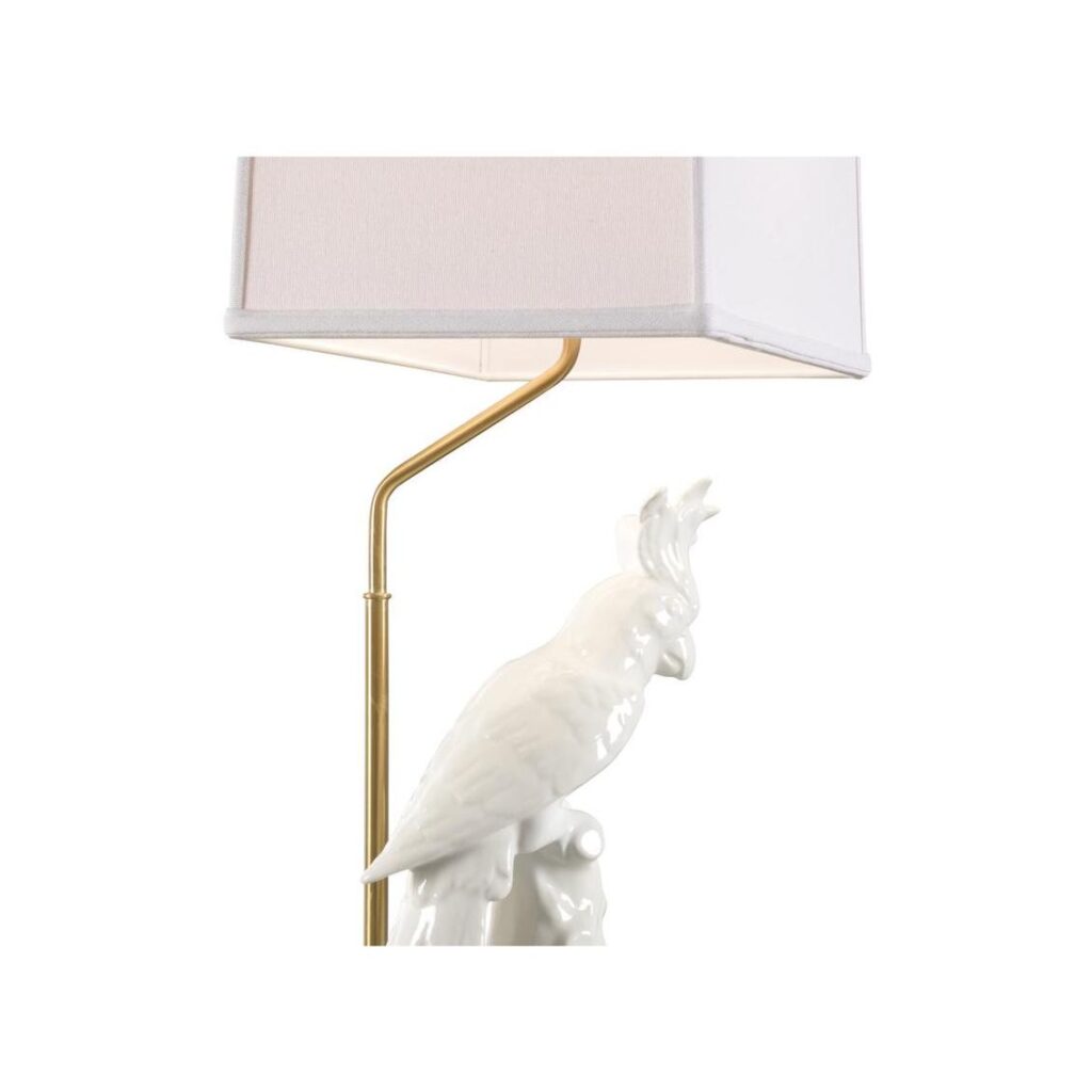 Hope Parrot Lamp - White - Right Facing - Image 2