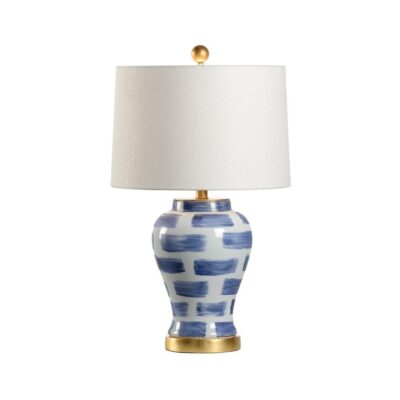 Blue And White Brick Lamp