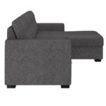 Tyson 93.25" Sectional Sofa w/Bed & Storage in Charcoal 700-519CH 700 519CH 3