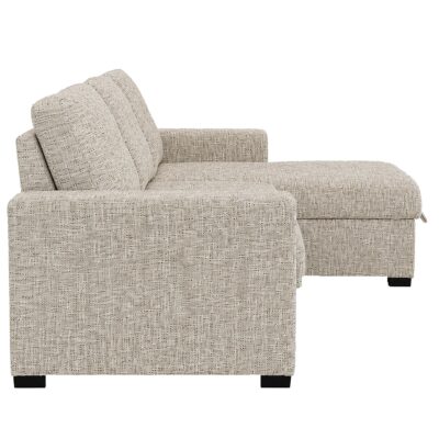 Draga Sofa with Reversible Chaise & Bed & Storage in Beige 11 Draga Sofa with Reversible Chaise & Bed & Storage in Beige 700-562BG 700 562BG 3