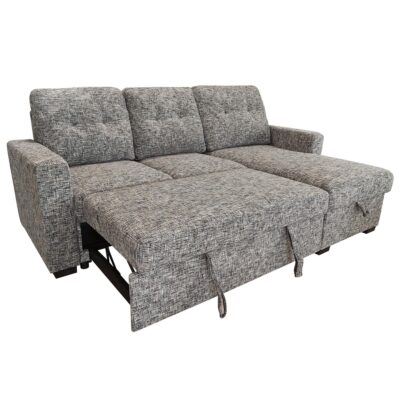 Draga Sofa with Reversible Chaise & Bed & Storage in Warm Grey 10 Draga Sofa with Reversible Chaise & Bed & Storage in Warm Grey 700-562WGY 700 562WGY 2