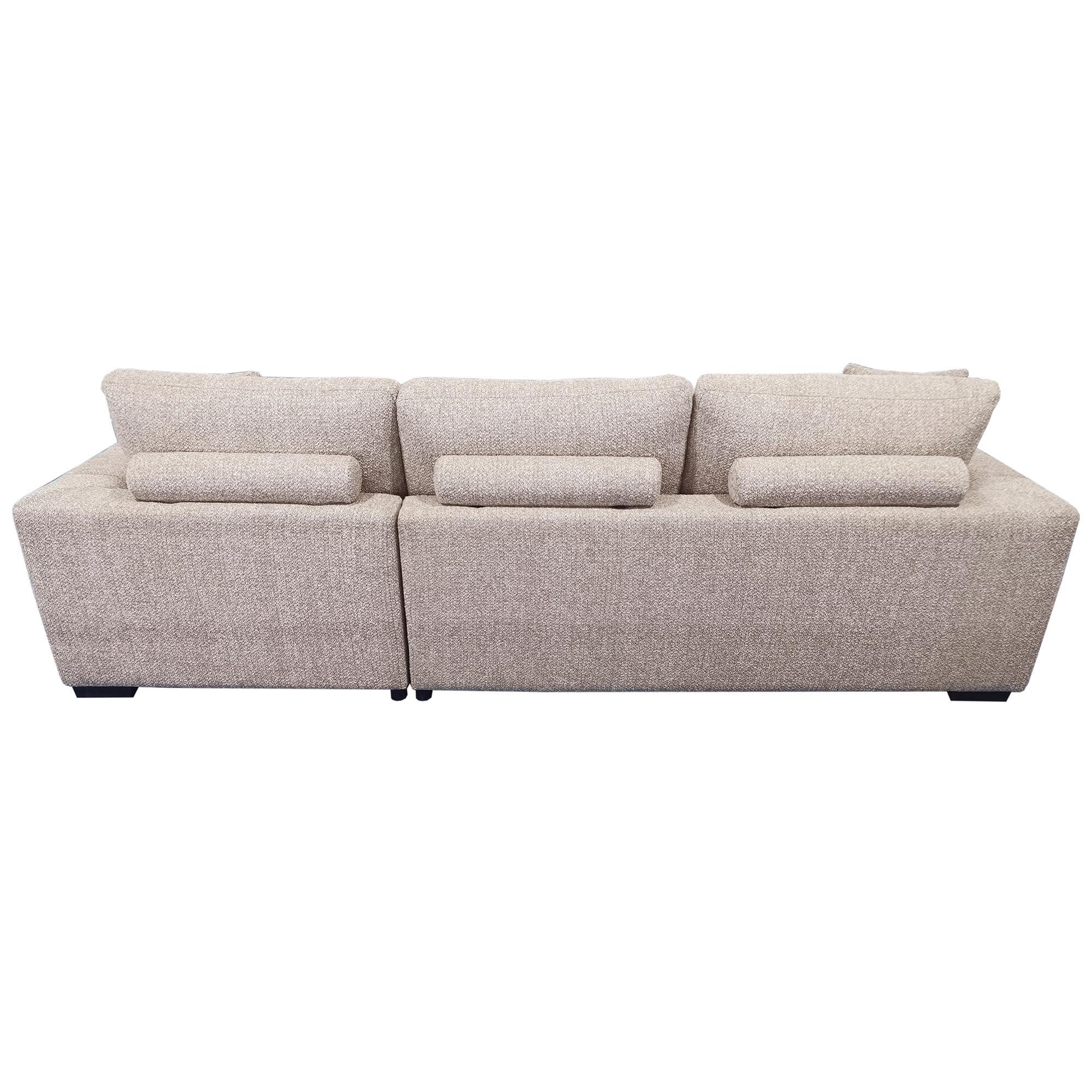 Gareth Sofa with Left Chaise & Bed & Storage in Taupe 5 Gareth Sofa with Left Chaise & Bed & Storage in Taupe - Image 5
