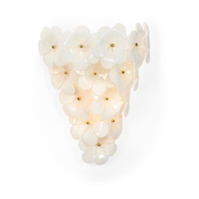 Glass Flower Wall Sconce