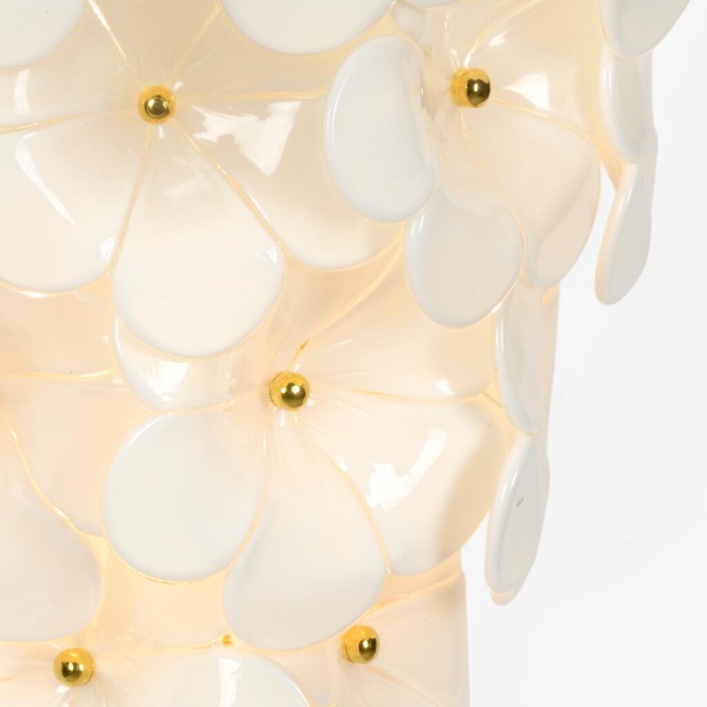 Glass Flower Wall Sconce - Image 2