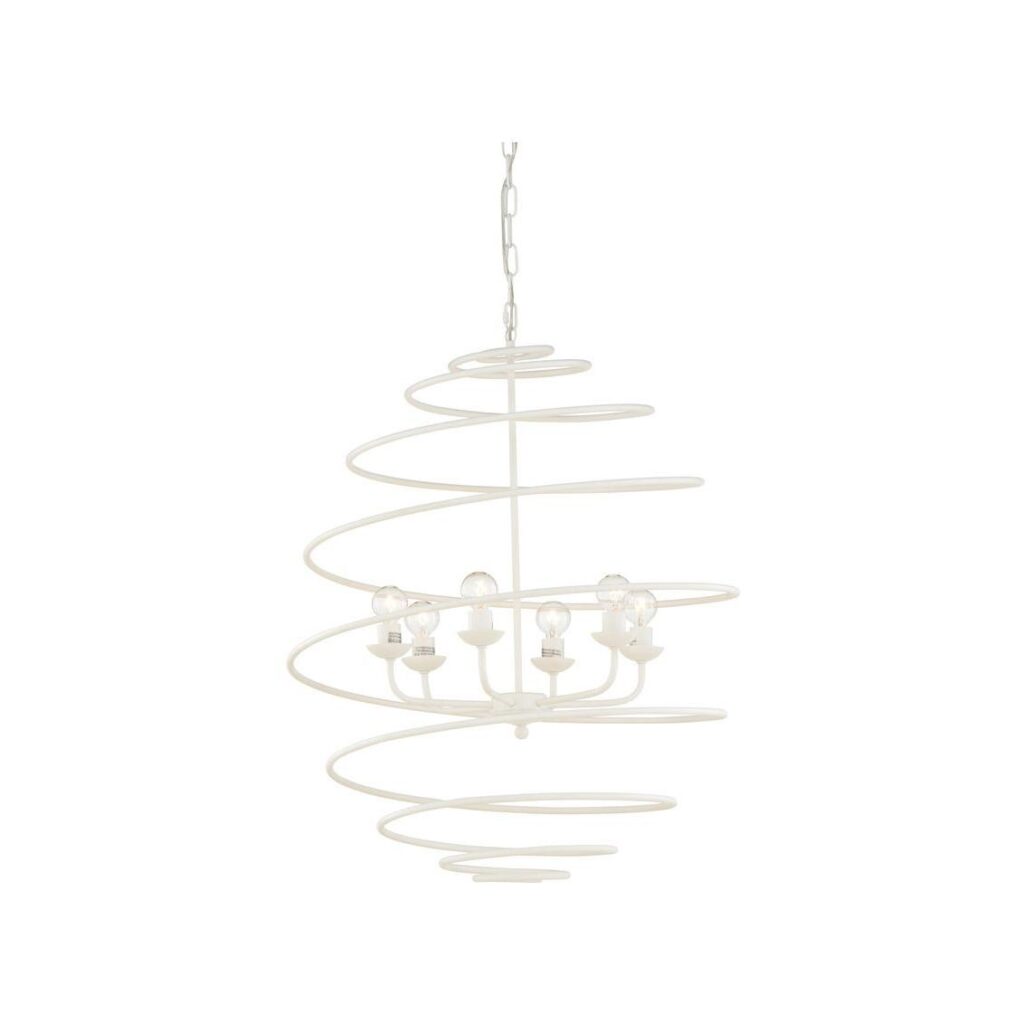 Spyral Chandelier - White