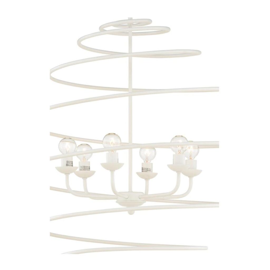 Spyral Chandelier - White - Image 3