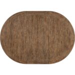 Americana Round Pedestal Dining Table w/1-22in leaf 7050-75203-02 7050 75203 02 top2