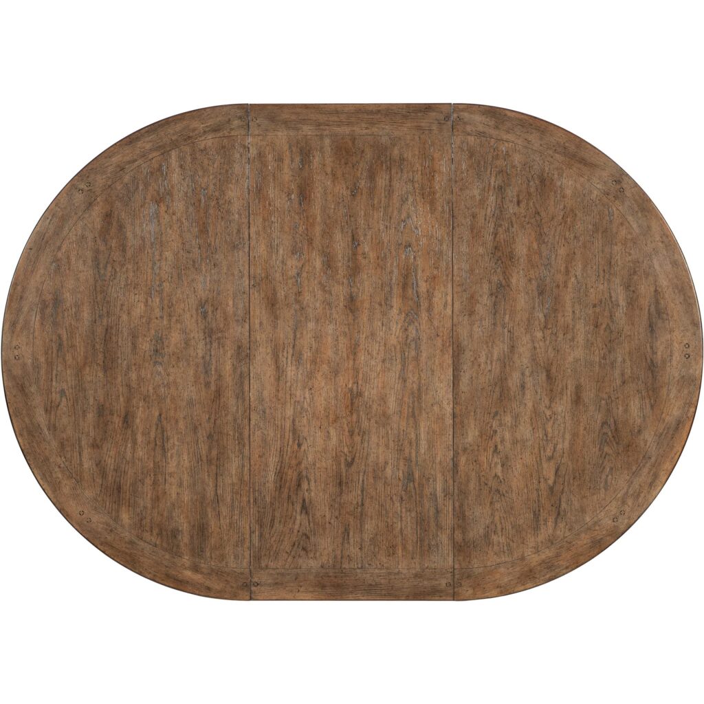 Americana Round Pedestal Dining Table w/1-22in leaf - Image 6