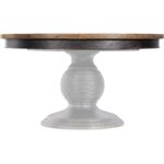 Americana Round Pedestal Dining Table w/1-22in leaf 7050-75203-89 7050 75203t 89 silo