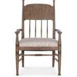 Americana Upholstered Seat Arm Chair 7050-75300-85 7050 75300 85 straight silo