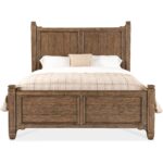 Americana Queen Panel Bed 7050-90250-85 7050 90266 85 straight silo