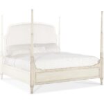 Americana Queen Upholstered Poster Bed 7050-90650-02 7050 90652 02 silo