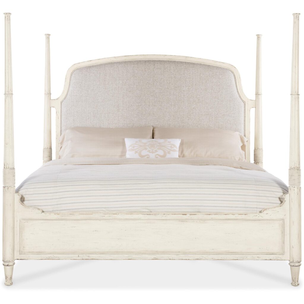 Americana Queen Upholstered Poster Bed - Image 3