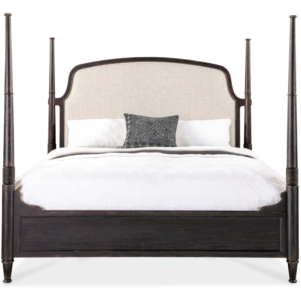Americana California King Upholstered Poster Bed - Image 3