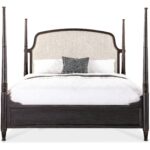 Americana California King Upholstered Poster Bed 7050-90660-89 7050 90666 89 straight silo