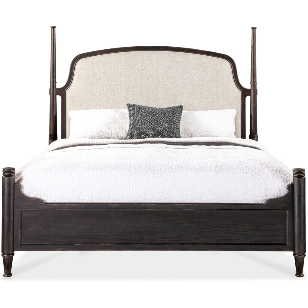 Americana California King Upholstered Poster Bed - Image 4