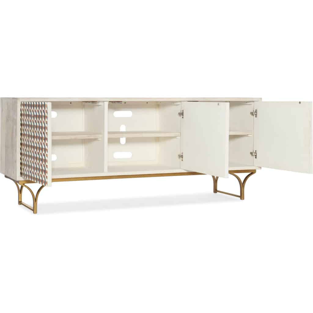 Commerce & Market Jaiden Three Door Credenza 7228-55010-02 7228 55010 02 open silo