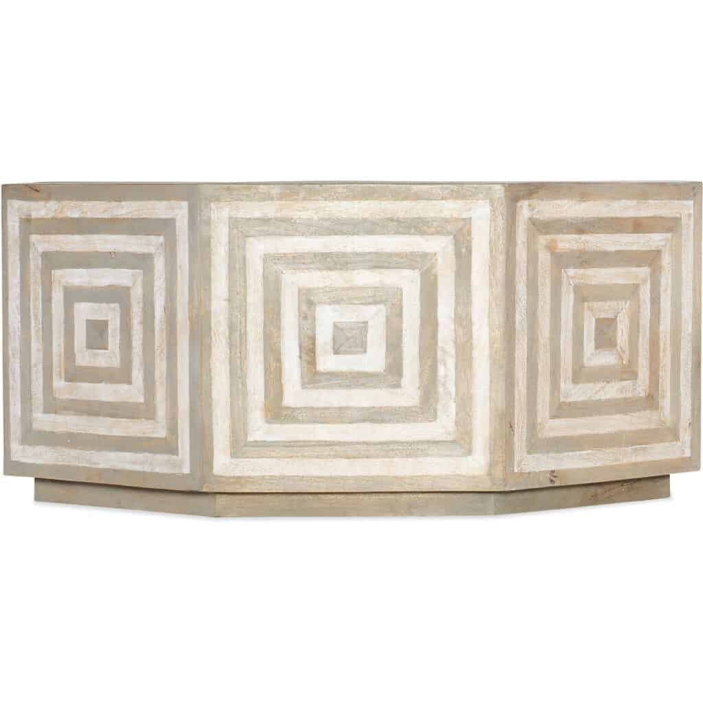 Commerce and Market Octagonal Drum Table